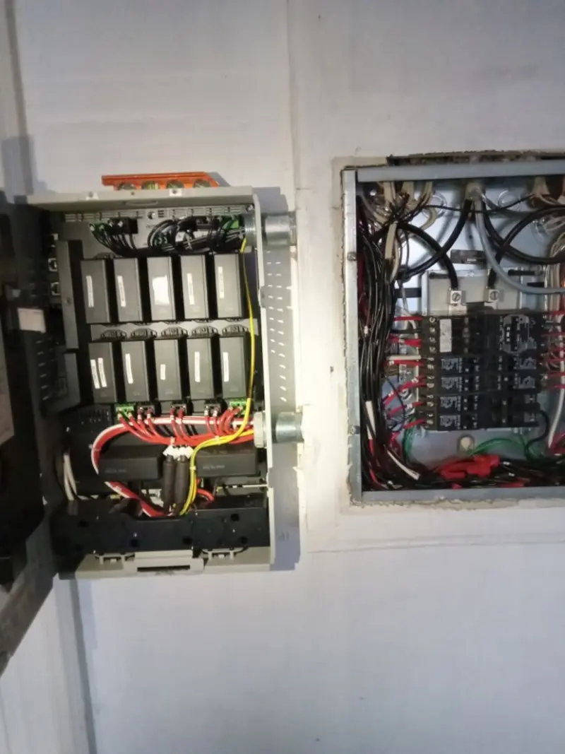 Electrical panel upgrade completed for Security Camera Wiring in Kalkaska